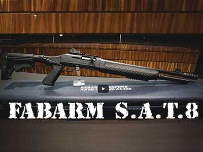 Fabarm SAT8 tactical. Обзор и стрельба