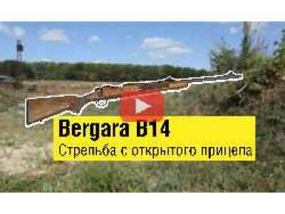Карабин Bergara B14. Стрельба с открытого прицела на 100 м.
