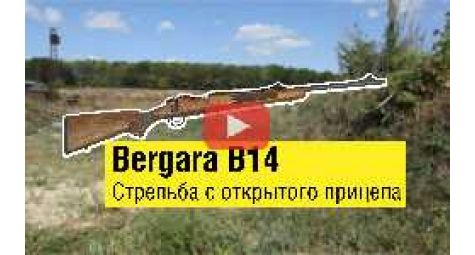Карабин Bergara B14. Стрельба с открытого прицела на 100 м.