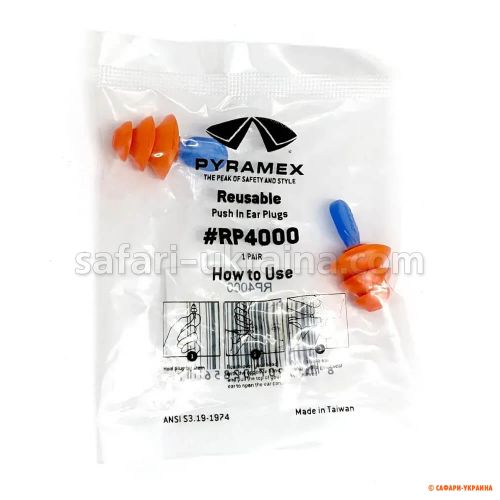 Беруши многоразовые Pyramex RP4000 (защита SNR 31 дБ)