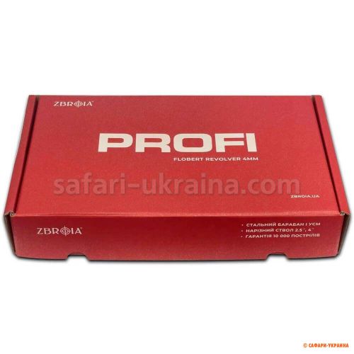 Револьвер Флобера ZBROIA PROFI-2.5 дюйма (чёрный/пластик)