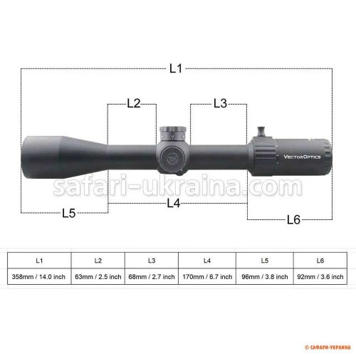 Прицел оптический Vector Optics Marksman 4-16x44 (30mm) FFP