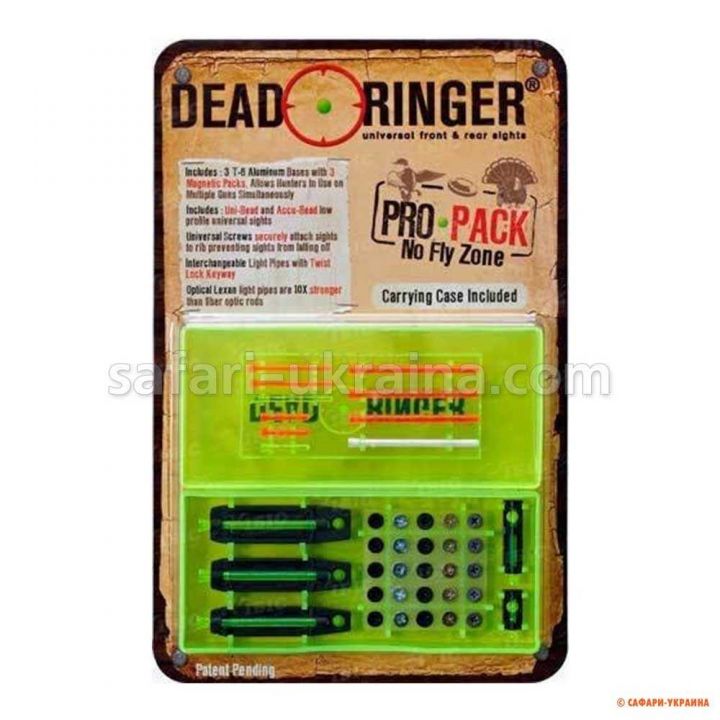 Набір з п'яти мушок оптоволоконних Dead Ringer Pro-Pack, 10 кольорових вставок, кейс для зберігання 