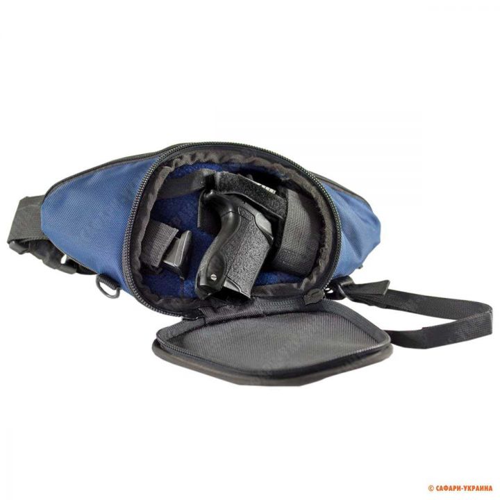 Тактическая поясная сумка 9TACTICAL Casual Bag S Mini, черно-синяя