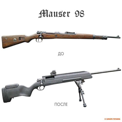 Ложа ATI для Mauser K98 (Маузер 98), термостійкий пластик DuPont 