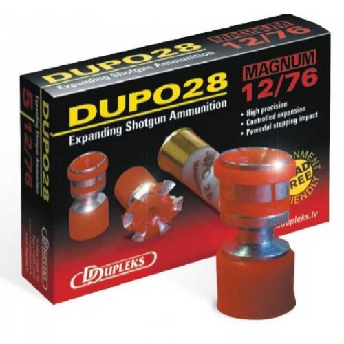 Гладкоствольный патрон D Dupleks Dupo 28 Magnum, кал.12/76, тип пули Dupo, вес 28 г Гладкоствольный патрон D Dupleks Dupo 28 Magnum, кал.12/76, тип пули Dupo, вес 28 г