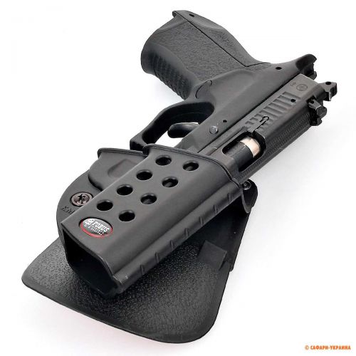 Кобура для пистолета Форт-12 Fobus Paddle Holster, поясная, чёрная