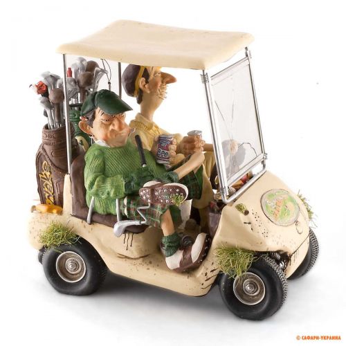 Статуетка сувенірна Forchino Golf Cart (Гольф-кар), колір: кремовий, 35 х 18 х 13 см 