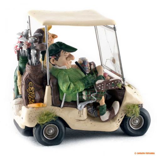 Статуетка сувенірна Forchino Golf Cart (Гольф-кар), колір: кремовий, 35 х 18 х 13 см 