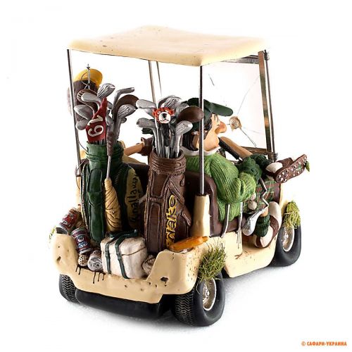 Статуетка сувенірна Forchino Golf Cart (Гольф-кар), колір: кремовий, 35 х 18 х 13 см 
