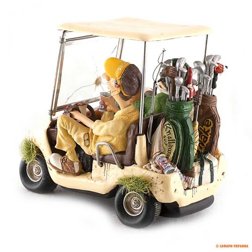 Статуетка сувенірна Forchino Golf Cart (Гольф-кар), колір: кремовий, 35 х 18 х 13 см 