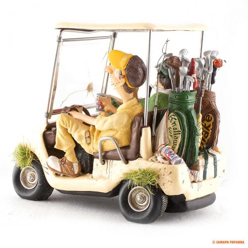 Статуетка сувенірна Forchino Golf Cart (Гольф-кар), колір: кремовий, 35 х 18 х 13 см 