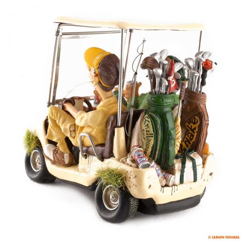 Статуетка сувенірна Forchino Golf Cart (Гольф-кар), колір: кремовий, 35 х 18 х 13 см 
