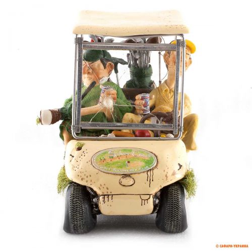 Статуетка сувенірна Forchino Golf Cart (Гольф-кар), колір: кремовий, 35 х 18 х 13 см 