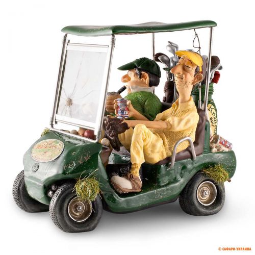 Сувенір ручної роботи Forchino Golf Cart (Гольф-кар), колір: зелений, 15 х 20 х 18 см 