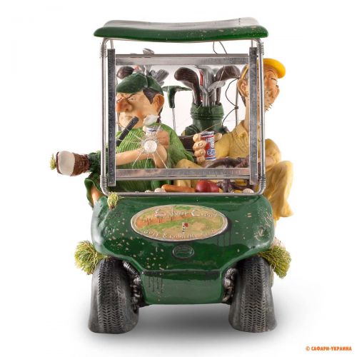 Сувенір ручної роботи Forchino Golf Cart (Гольф-кар), колір: зелений, 15 х 20 х 18 см 
