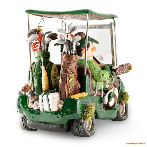 Сувенір ручної роботи Forchino Golf Cart (Гольф-кар), колір: зелений, 15 х 20 х 18 см 