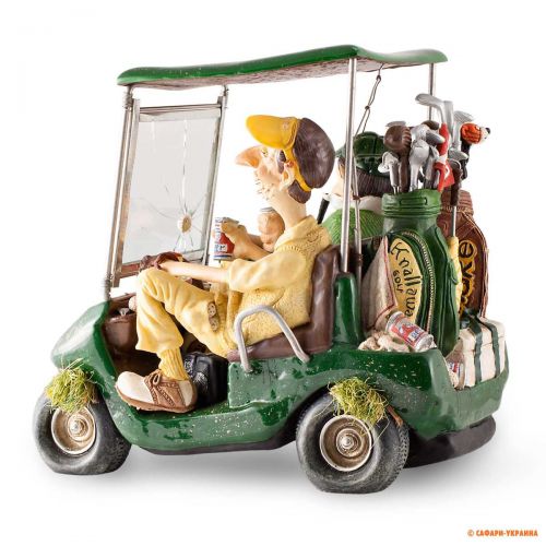 Сувенір ручної роботи Forchino Golf Cart (Гольф-кар), колір: зелений, 15 х 20 х 18 см 