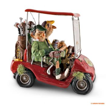 Коллекционная статуэтка Forchino Golf Cart (Гольф-кар), цвет: красный, 15 х 20 х 18 см