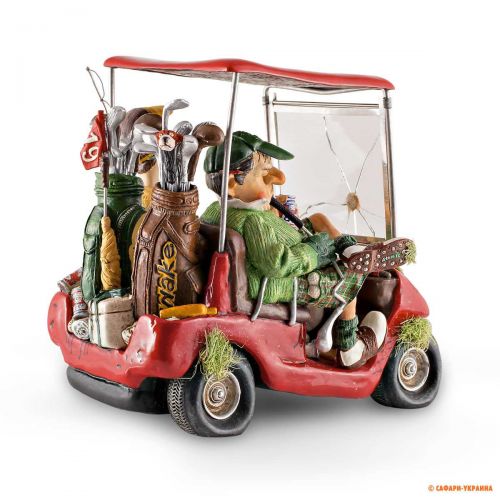 Колекційна статуетка Forchino Golf Cart (Гольф-кар), колір: червоний, 15 х 20 х 18 см 