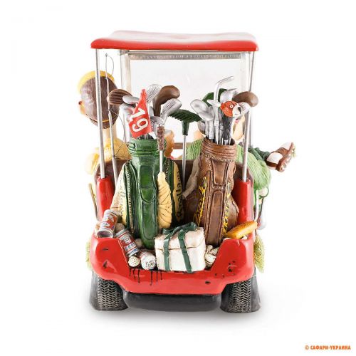 Колекційна статуетка Forchino Golf Cart (Гольф-кар), колір: червоний, 15 х 20 х 18 см 