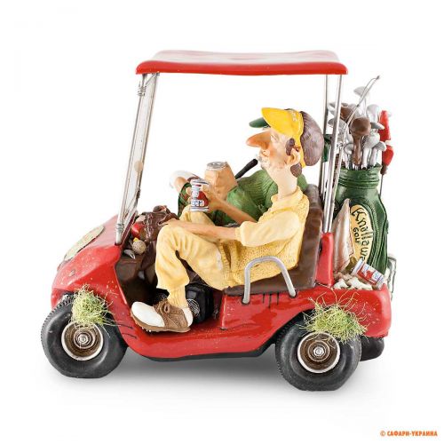 Колекційна статуетка Forchino Golf Cart (Гольф-кар), колір: червоний, 15 х 20 х 18 см 