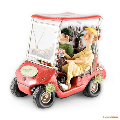 Колекційна статуетка Forchino Golf Cart (Гольф-кар), колір: червоний, 15 х 20 х 18 см 