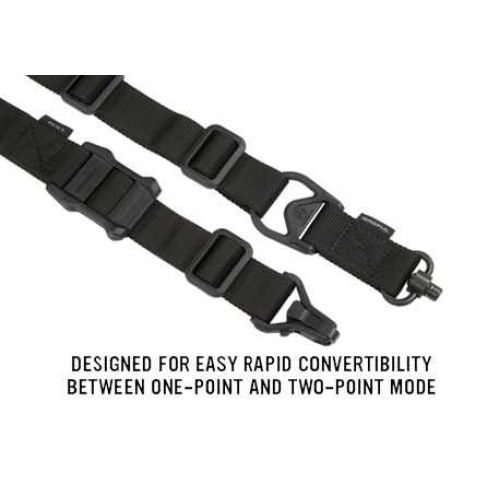 Тактичний ремінь з антабками Magpul MS3 Single QD GEN 2, арт.MAG515-BLK 