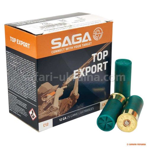 Охотничий Патрон SAGA EXPORT, кал.12/70, № 3, навеска 34 г, без контейнера