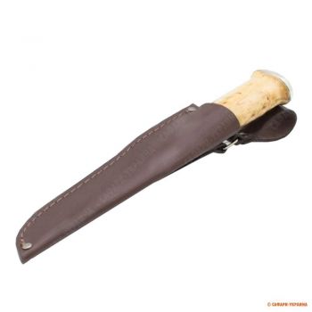 Чехол для ножа Волмас, кожаный, коричневый, Размер 15.5х3 см