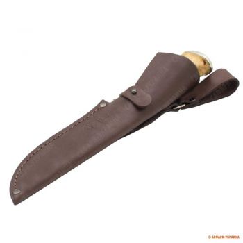 Чехол для ножа Волмас, кожаный, коричневый, Размер 16х5 см