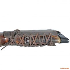 Шкіряний патронташ на приклад Волмас на шнурівці, для кал.7,62, коричневий