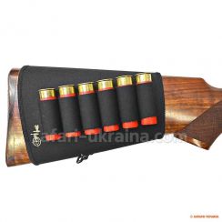 Неопреновий патронташ на приклад Волмас 5412, для 6 гладкоствольних патронів