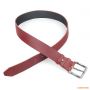 Ремень брючный мужской кожаный Волмас Ретро 4*110 см, цвет: красный