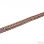 Кожаный ремень для ружья плетеный Волмас, коричневый, 3 х 90 см