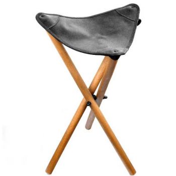 Розкладний стільчик Волмас, висота 60 см, колір: чорний