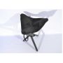 Раскладной стульчик Волмас, высота 60 см, цвет: черный