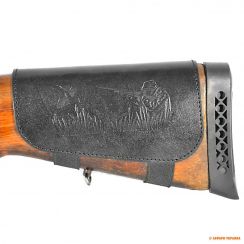 Шкіряний патронташ на приклад Волмас, чорний, для 6 гладкост. патронів