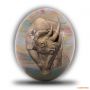 Оригінальний сувенір з страусиного яйця, з малюнком Носорога, 15 см 