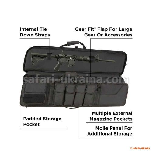 Збройовий чохол Allen Tac6 Operator. Довжина 112 см. Black 