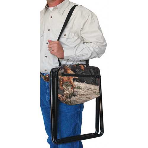 Стілець-сумка для риболовлі та полювання Allen Camo Folding Stool, розкладний 