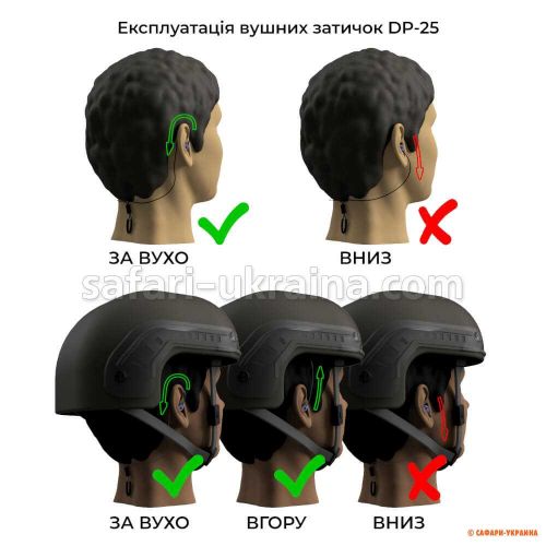 Беруші для стрільби Defense Plug 25dB (DP-25) 