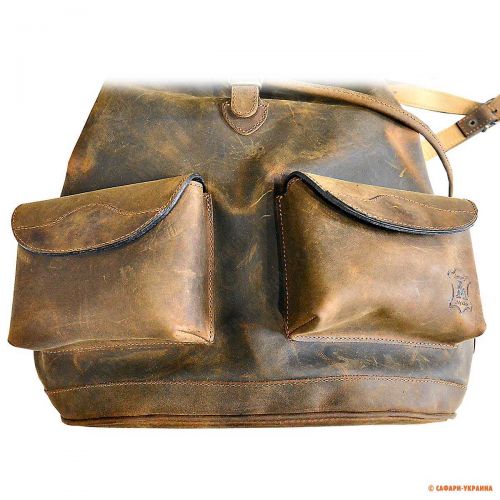 Кожаный рюкзак Artipel AZR02, коричневый, 30 х 35 х 20 см