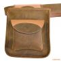 Шкіряна мисливська сумка з поясом Artipel BORSA 095, розміри 17x15x25 см 