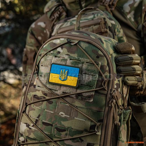 M-Tac нашивка флаг Украины с гербом,  рельефный, PVC