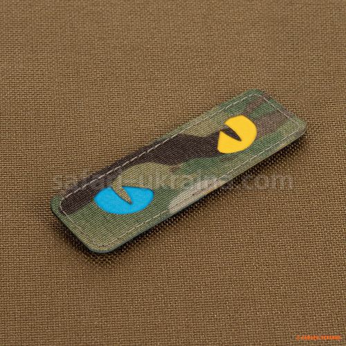 M-Tac нашивка Cat Eyes Laser Cut Multicam/Yellow/Blue/GID 