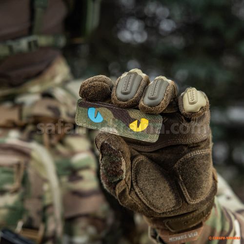 M-Tac нашивка Cat Eyes Laser Cut Multicam/Yellow/Blue/GID 