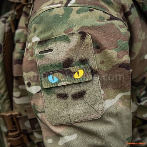 M-Tac нашивка Cat Eyes Laser Cut Multicam/Yellow/Blue/GID 