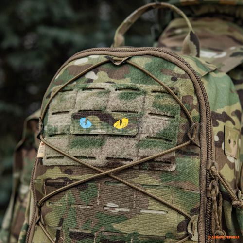 M-Tac нашивка Cat Eyes Laser Cut Multicam/Yellow/Blue/GID 