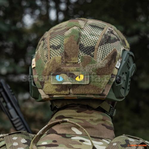 M-Tac нашивка Cat Eyes Laser Cut Multicam/Yellow/Blue/GID 